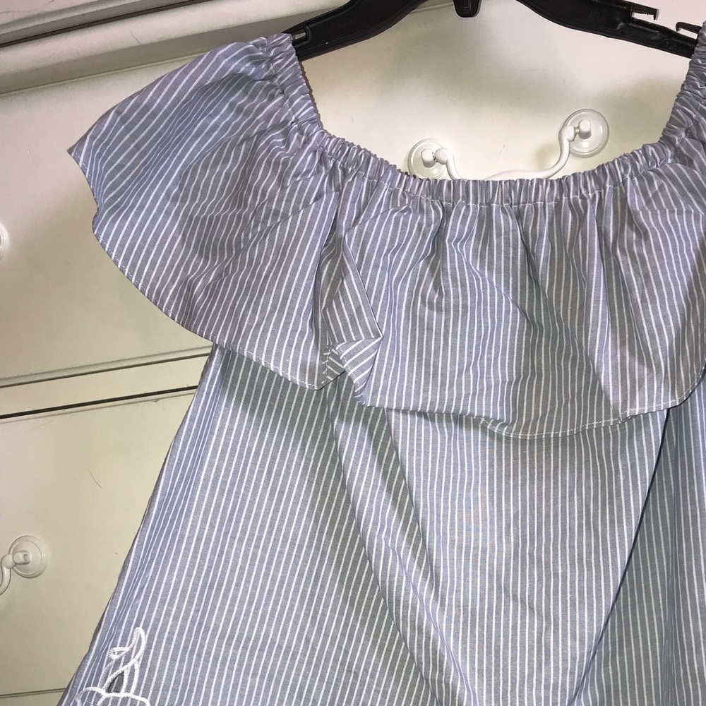 really cute off the shoulder look
